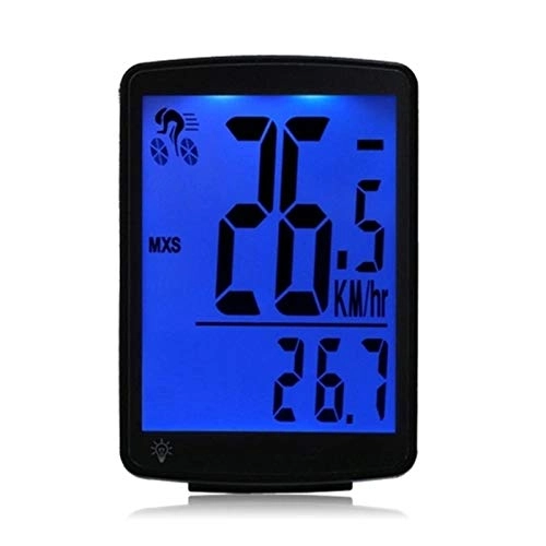 Cycling Computer : yaunli Bicycle odometer Multifunctional LCD Screen Bicycle Computer Perfect To Use When Hiking Climbing Waterproof bicycle odometer (Color : Blue light, Size : ONE SIZE)