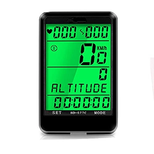 Cycling Computer : YEATOP Bicycle computer wireless stopwatchMTBbicycle odometer stopwatch speedometer timeLCDbacklight waterproof