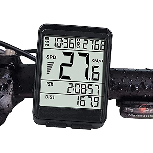 Cycling Computer : YIQIFEI Cycle ComputersBicycle Computer Waterproof Wireless LCD Odometer Bicycle SpeedometerBicycle Speedometer(Bicycle watch)