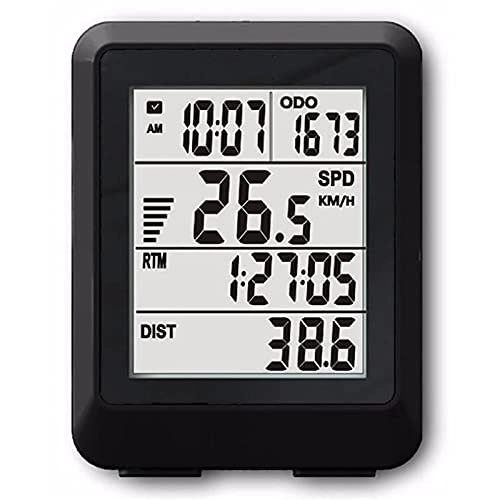Cycling Computer : YIQIFEI Cycle ComputersWireless 11 Functions 4 Lines Display Bike Computer Bicycle Odometer Power MeterBicycle Speedo(Bicycle watch)