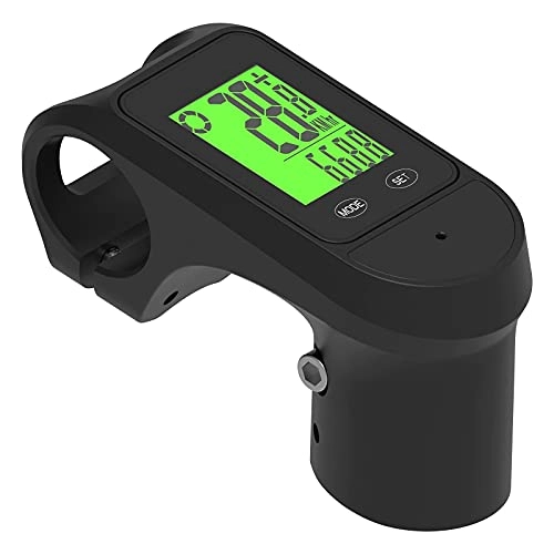 Cycling Computer : YIQIFEI StabilizerStem With Computer With LCD Backlight Display Bike Speedometer And Odometer For Mountain Bike Black (Bicycle watch)