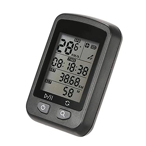 Cycling Computer : Yongqin Bicycle Odometer Speedometer Bicycle Computer Rechargeable Bicycle Gps Computer Waterproof Auto Backlight Screen Odometer Waterproof Speed Bike Speedometer (Color : Black, Size : On