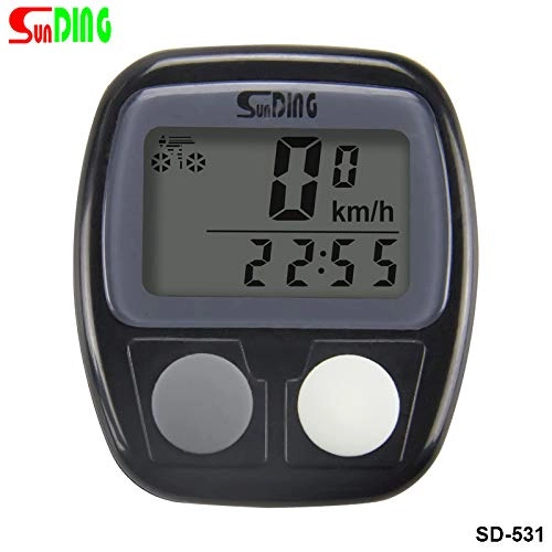 Cycling Computer : YRFS SD-531 Bicycle Meter Speedometer Bike Digital LCD Cycling Computer LCD Odometer Speedometer Stopwatch