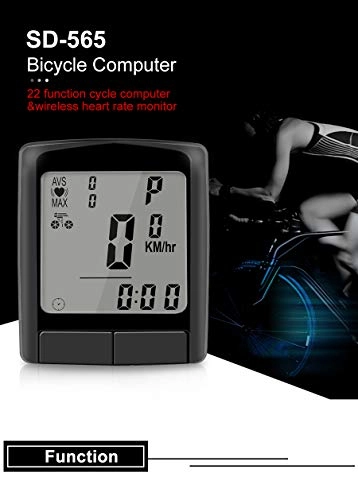 Cycling Computer : YRFS SD-565A Wireless Waterproof Bicycle Computer Bike Speedometer MTB Cycling Odometer Stopwatch LCD Digital Display Accessories