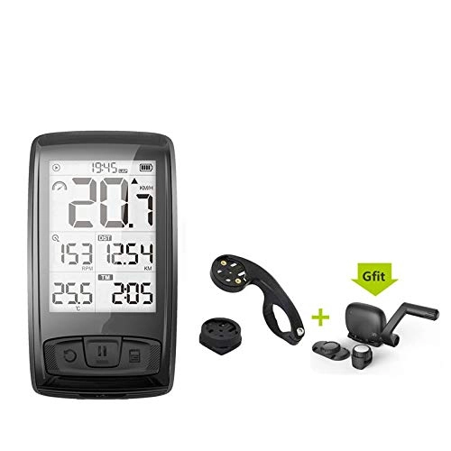 Cycling Computer : YUNJING Bicycle Cycling Computer Wireless Bicycle Speedometer Meilan M4 and S1 Taillights Tachometer Heart Rate Monitor cadence Speed Sensor Waterproof Stopwatch