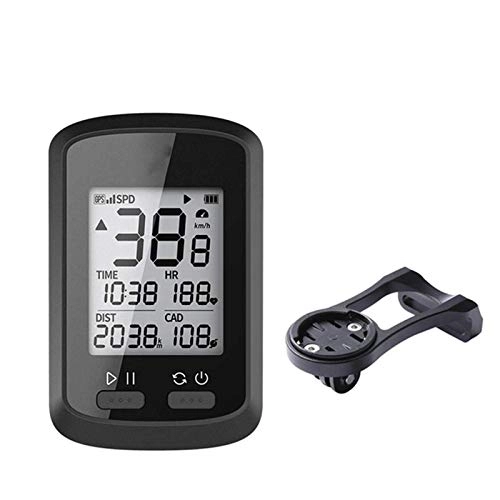 Cycling Computer : YYDM Wireless Bicycle Computer, Waterproof Bicycle Odometer, Bluetooth Connection, Real-Time Tracking of Riding Time, Speed And Mileage, 1.8-Inch Display, D