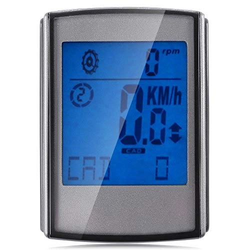 Cycling Computer : ZHANGJI Bicycle speedometer-3 in 1 Bicycle Computer Wireless Water Resistant LCD Backlight Multifunctional Bicycle Computer Odometer Speedometer Velometer