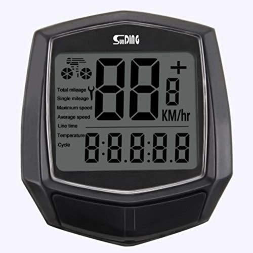Cycling Computer : ZHANGJI Bicycle speedometer-Backlight Blackter Cycling Computer Riding Multifunction Accessories Wired Sensor Digital Bicycle Waterproof