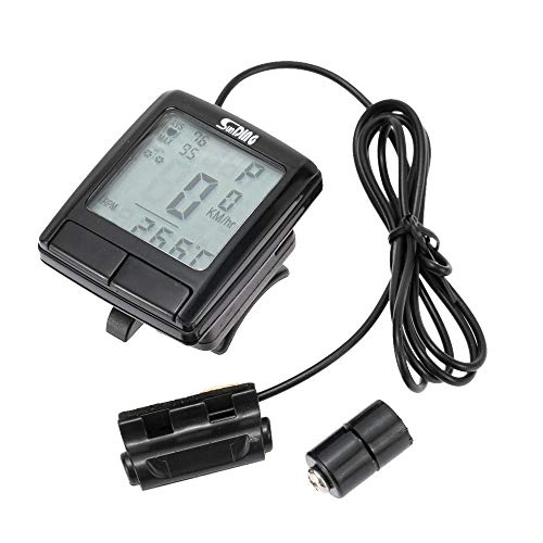 Cycling Computer : ZHANGJI Bicycle speedometer-LCD Bike Cycling Computer Odometer Bicycle Speedometer with Wireless Heart Rate Monitor Tester Chest Strap Bicycle Accessories
