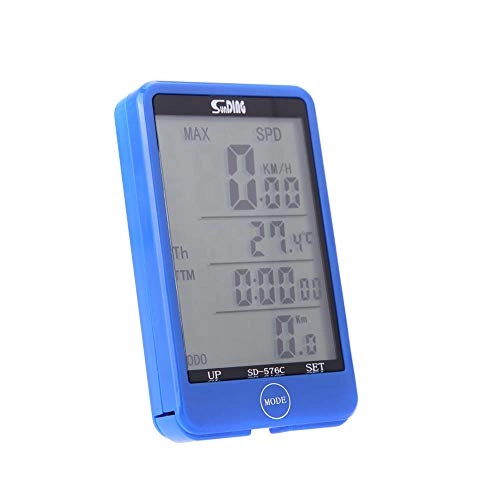 Cycling Computer : ZHANGJI Bicycle speedometer-Water-resistant Multifunction Wireless Bike Bicycle Cycling Computer Odometer Speedometer Touch Button LCD Backlight Backlit
