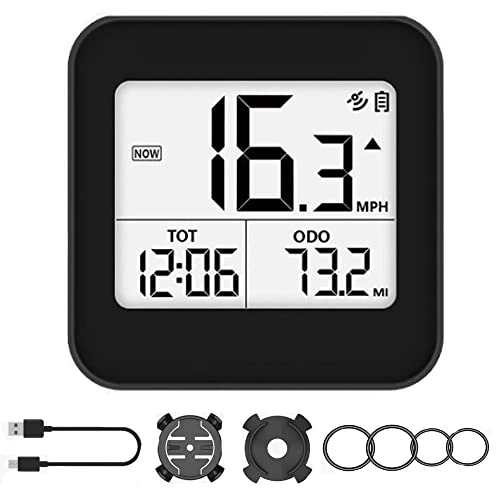 Cycling Computer : ZTBGY Bicycle Speedometer, GPS Wireless Bike Bicycle Computer Speedometer Odometer Cycling Speed Meter Stopwatch Pedometer with LCD Display Automatic Wake-up, for Tracking Distance Speed Time