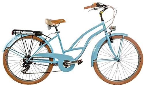 Bici Cruiser : Bici Misura 26 Donna City Bike Cruiser 7V Art. CR26D (Azzurro)