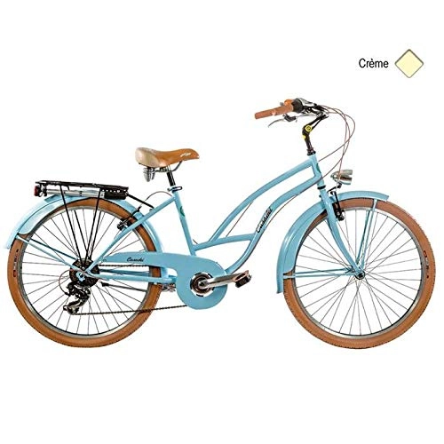 Bici Cruiser : Casadei - Bicicletta Cruiser 26'' da donna, h43, colore: Crema