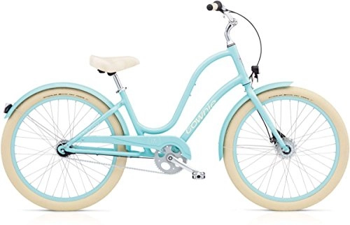 Bici Cruiser : Electra Townie Balloon 7i EQ Damen Fahrrad Blau 26" Beleuchtung Beach Cruiser 7 Gang Schaltung, 537761