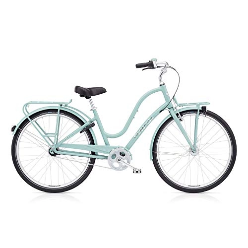 Bici Cruiser : Electra Townie Commute 7i EQ Damen Fahrrad 28 Zoll Beach Cruiser Rad Beleuchtung, 5442, Farbe Blau