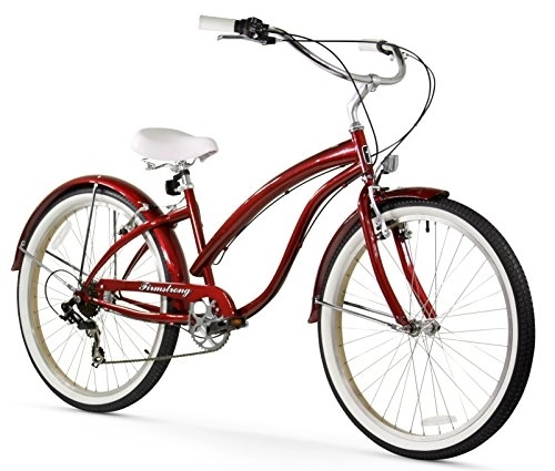 Bici Cruiser : Firmstrong Bella Donna Beach Cruiser Bicycle, Burgundy