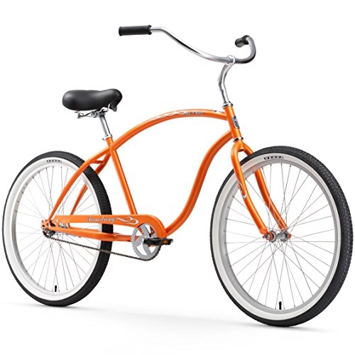 Bici Cruiser : Firmstrong Capo Uomo Beach Cruiser Bicycle, 66 cm, Orange