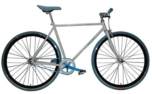 Bici da strada : 28 'pollici FIXED GEAR BIKE bicicletta single speed SCHIANO' Fox 853, 44 cm
