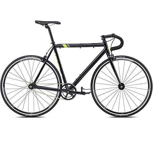 Bici da strada : 700 C Fixie Fuji Track Comp Track Single Speed Bike, nero / verde, 56 centimetri