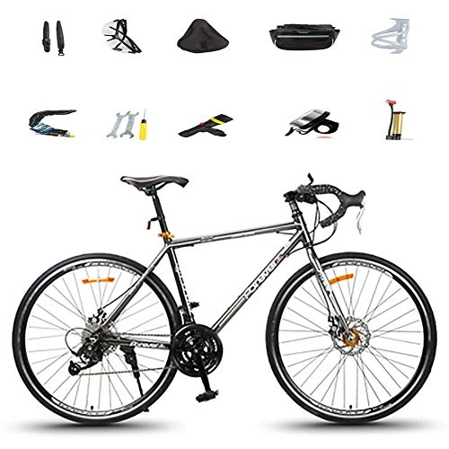 Bici da strada : AI-QX Bici Bicicletta MTB Mountain Bike 26" Pollici Full Susp Biammortizzata, Doppio Ammortizzatore, Cambio Shimano, Telaio Alluminio, Freni a Disco, Black