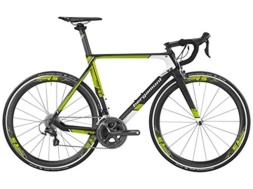 Bici da strada : Bergamont Prime RS Carbon per bicicletta da corsa colore Nero / Giallo / Bianco 2016