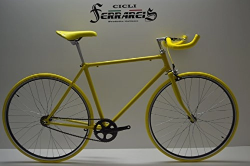 Bici da strada : Cicli Ferrareis Bici Bicicletta Fixed Gialla Single Speed Yellow Fixie Scatto Fisso Personalizzabile