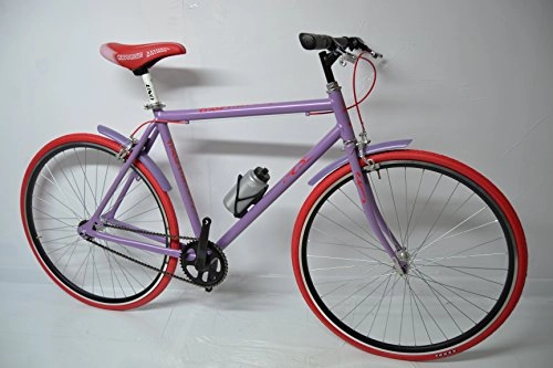 Bici da strada : Cicli Ferrareis Fixed Bike Viola Rossa Completamente Personalizzabile