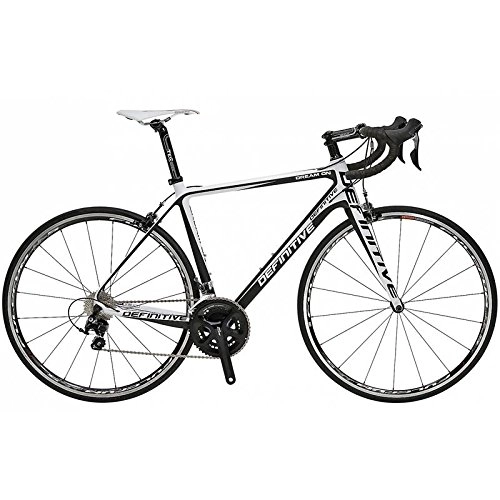 Bici da strada : Definitivo Dream On-Bicicletta 105 cm, colore: nero / bianco, taglia: 55