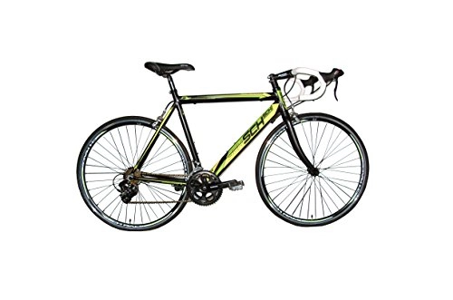 Bici da strada : F.lli Schiano Freccia Corsa Bicicletta 28", Uomo, Nero / Verde, 24 Velocità