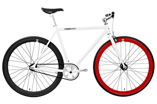 Bici da strada : Fabric Bike, Bicicletta a Scatto Fisso, Original Collection, Acciaio Hi-Ten Bianco, Bicicletta Fixed Gear, Single Speed, Urban Commuter, 3 Colori e 3 Dimensioni, 10 kg