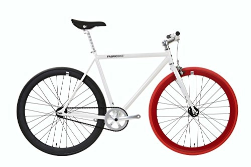 Bici da strada : Fabric Bike, Bicicletta a Scatto Fisso, Original Collection, Acciaio Hi-Ten Bianco, Bicicletta Fixed Gear, Single Speed, Urban Commuter, 3 Colori e 3 Dimensioni, 10 kg