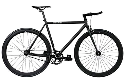 Bici da strada : FabricBike Original Pro -Bicicletta Fixie Nera, Single Speed, Flip-Flop, Fixie Bike, Telaio Hi-Ten di Acciaio, 10, 45 kg. (Taglia M) (Pro Fully Matte Black, M-53cm)