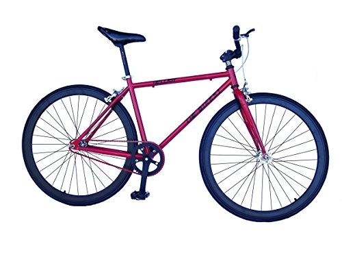 Bici da strada : Fixie, city bike, bici urbana, Fixed Single Speed Road Bike, bici da strada Trib (Rosso 24)