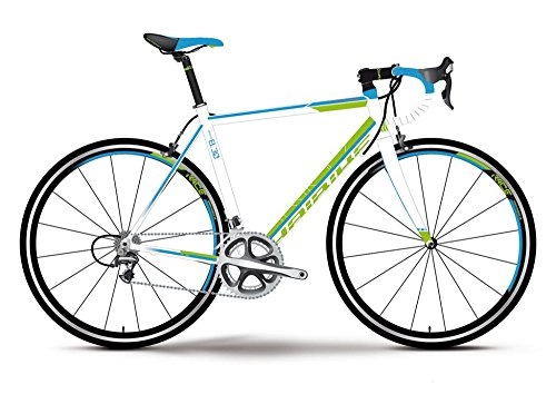 Bici da strada : Haibike Race Life 8.20 - Bicicletta da corsa da donna, 28 pollici, colore: bianco / verde / blu (2016), 52