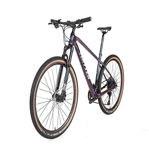 Bici da strada : JKAINI M8100 24 velocità in Fibra di Carbonio Mountain Bike Silver Label- 29x15 Inches