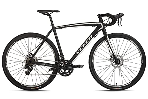 Bici da strada : KS Cycling, Gravelbike-Bicicletta da corsa Xceed da 28", colore nero / bianco, RH 54 cm Unisex-Adulti, Zoll