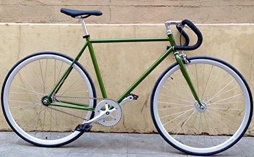 Bici da strada : Mowheel Bici Single Speed London Green Taglia 54 cm