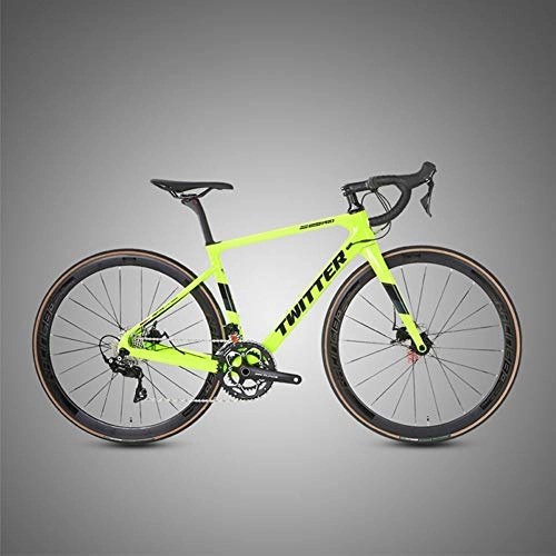 Bici da strada : New Raid Road Bike Bicicletta a doppio disco a 22 velocità in fibra di carbonio 700C Corsa su strada per adulti