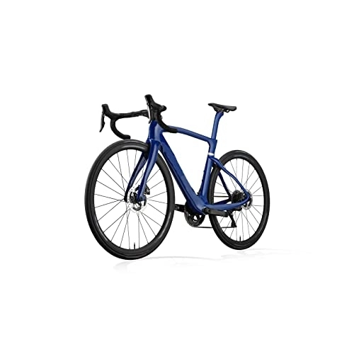 Bici da strada : TABKER Bici da strada Blue Colorcarbon Fiber Frame Road Bike Full Hydraulic Disc Brake For Adult 22 Speed Full Carbon Bike (Size : Medium)