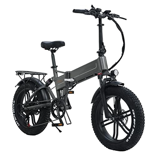 Bici elettriches : 800W Bici elettrica for Adulti Pieghevole 20 Pollici 4.0 Fat Tire 48V 12.8Ah Batteria al Litio Bicicletta elettrica