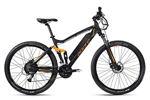 Bici elettriches : Adore Xpose - Mountain bike elettrica da 27, 5", in alluminio, 250 Watt, agli ioni di litio, 36 V, 14 Ah, 504 Wh, 27 marce, colore: nero