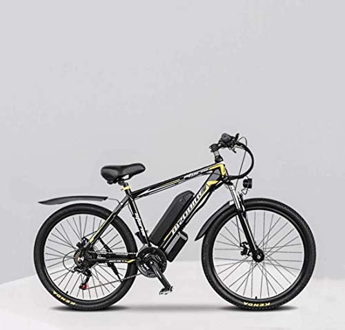 Bici elettriches : Adulti 26 inch Electric Mountain Bike, 350W 48V Batteria al Litio Lega di Alluminio Bicicletta elettrica, Display LCD 27 velocità con, 17AH