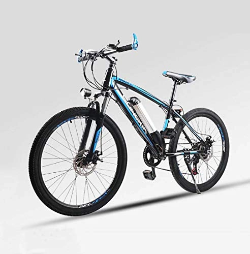 Bici elettriches : Adulto Uomini elettrica Mountain Bike, 36V Batteria al Litio Bicicletta elettrica, Acciaio al Carbonio Telaio E-Bikes, ausiliare di Crociera 50-60 km, C, 50KM