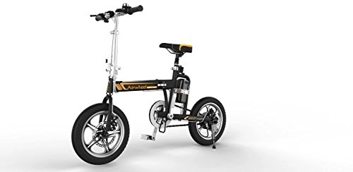 Bici elettriches : Airwheel R5, Bici Elettrica Pieghevole Uomo, Nero, 132 x 118