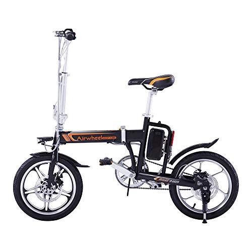 Bici elettriches : Airwheel R5 - Bicicletta elettrica pieghevole, colore: nero