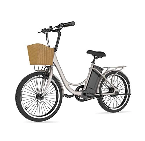 Bici elettriches : AISHFP 22 Pollici per Adulti della Città Bici elettrica, Display LCD Batteria al Litio elettrica Commuter Biciclette, Telaio Lega di Alluminio E-Bikes, B