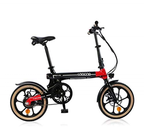 Bici elettriches : AISHFP Donne di età da 16 Pollici Intelligent Bici elettrica, Batteria di Litio 36V, Studente Mini City Bicicletta elettrica, con Meter LCD, A