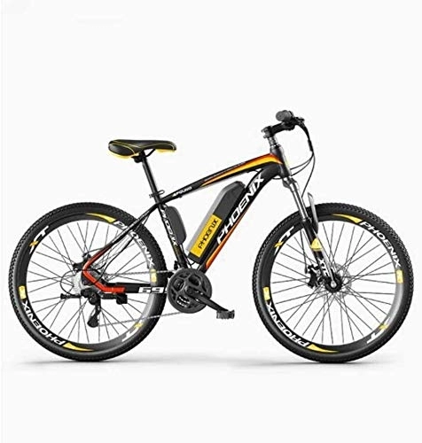 Bici elettriches : All Terrain Biciclette 27 velocità, 26" Mountain Bike for adulti, 36V 50KM Pure Chilometraggio batteria rimovibile agli ioni di litio, smart Montagna Ebike (Color : C1 electric 35KM / hybrid 70KM)
