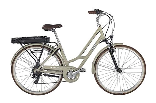Bici elettriches : Alpina Bike EVOL A1, Bicicletta Elettrica Donna, Crema, 460 mm