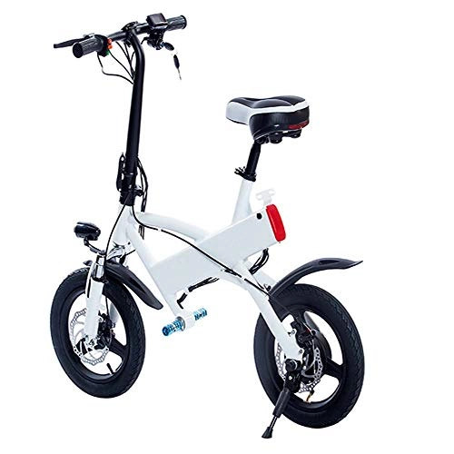 Bici elettriches : AMEY Pieghevole elettrica Bicicletta elettrica per Gli Adulti, in Bicicletta 25-30km Gamma 250W Motore, da 14 Pollici 36V E-Bici della Bicicletta Città